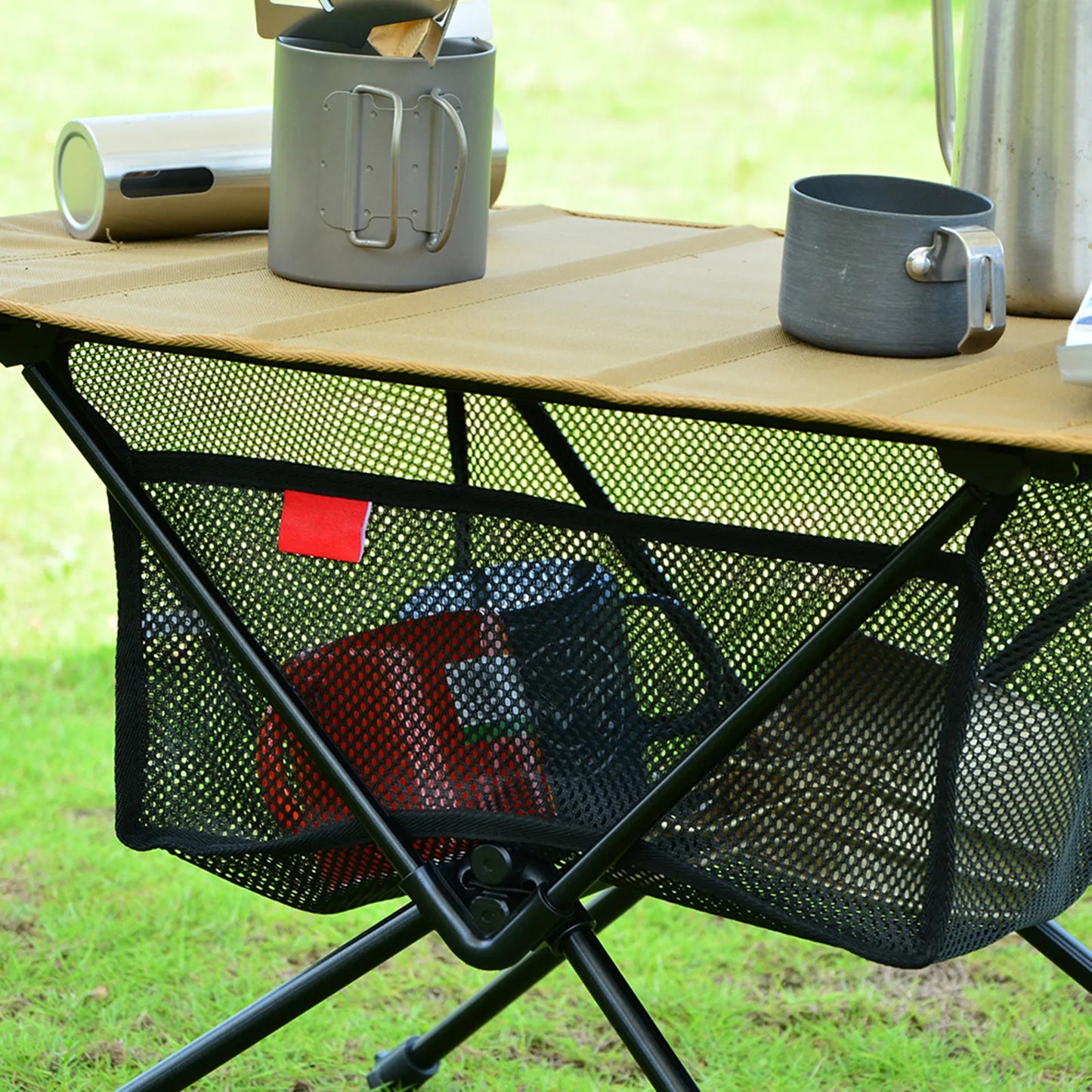 Portable Folding Table Storage For Picnic, Outdoor Camping, Barbecue.