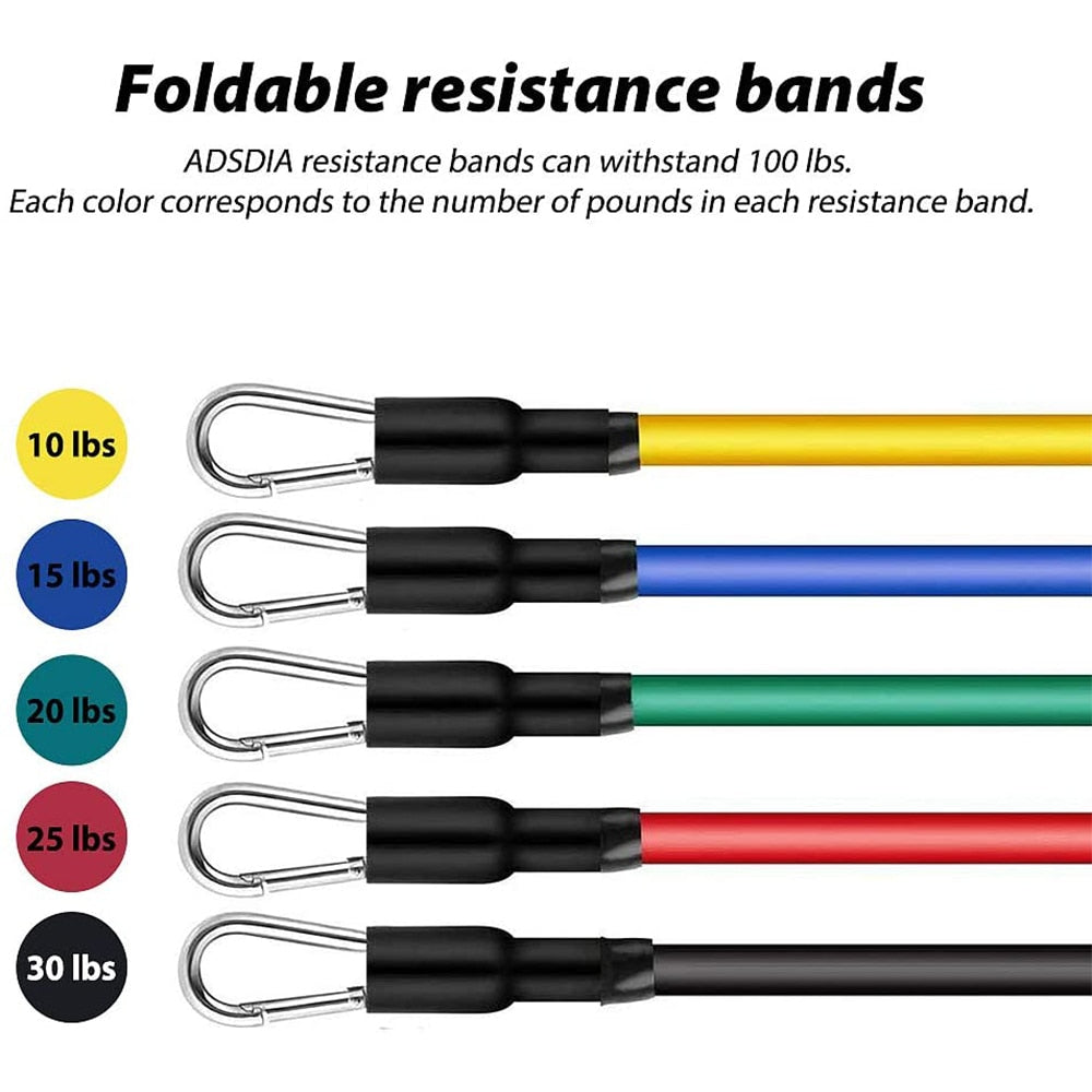 Resistance Bands Set - Bodybuilding Home Gym