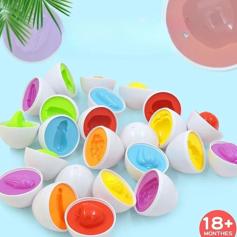 Montessori Learning Education Matching Eggs Toys For Children