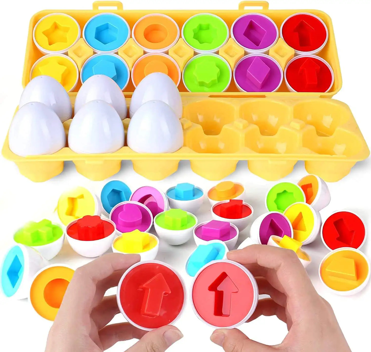 Montessori Learning Education Matching Eggs Toys For Children