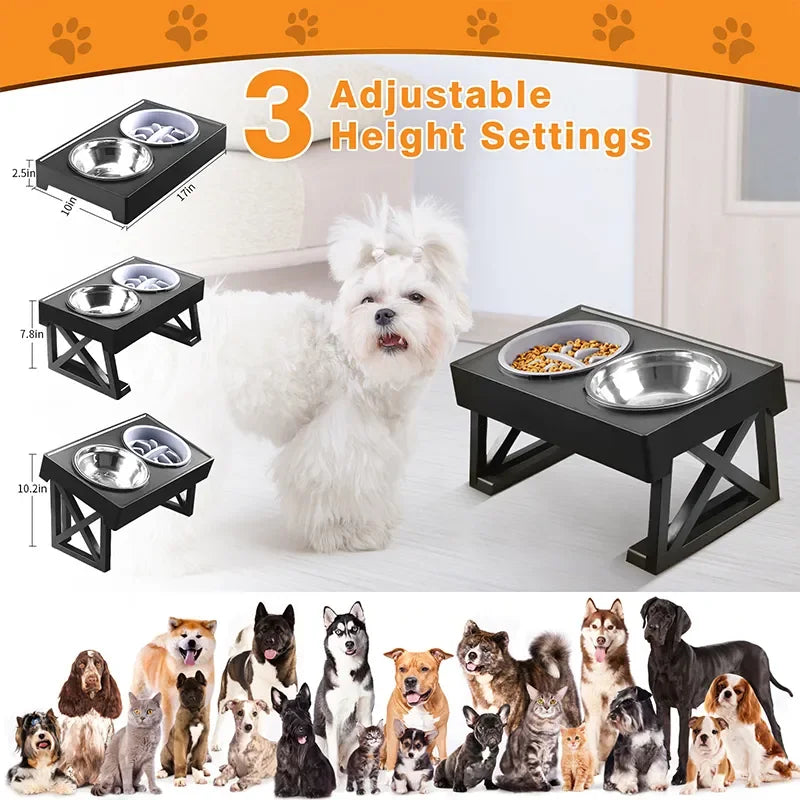 Dog Double Elevated Bowl Stand