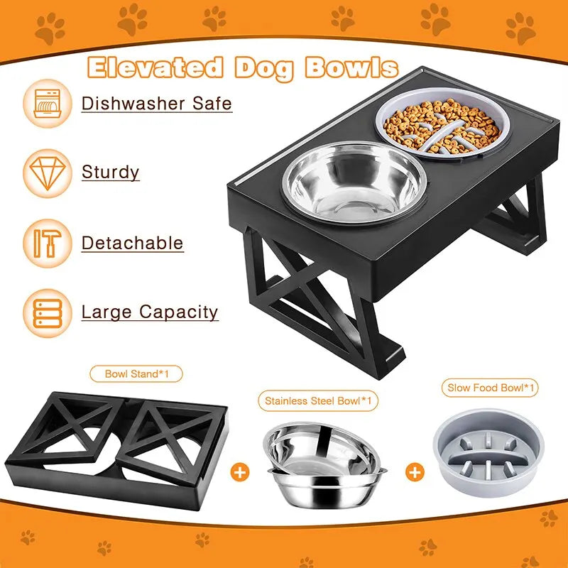 Dog Double Elevated Bowl Stand