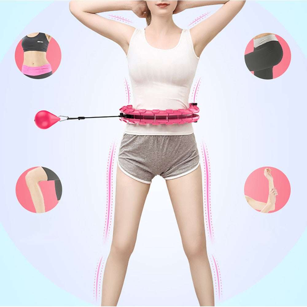 Adjustable Sport Hoops Thin Waist Exercise Detachable Massage Hoops