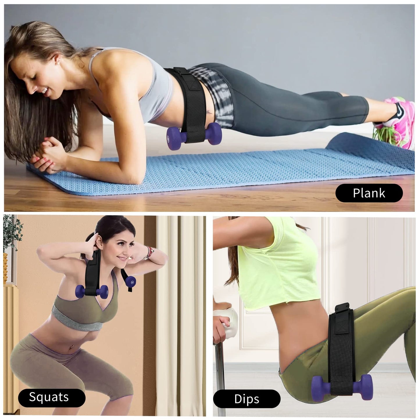 Hip Thrust Belt Pad for Dumbbells