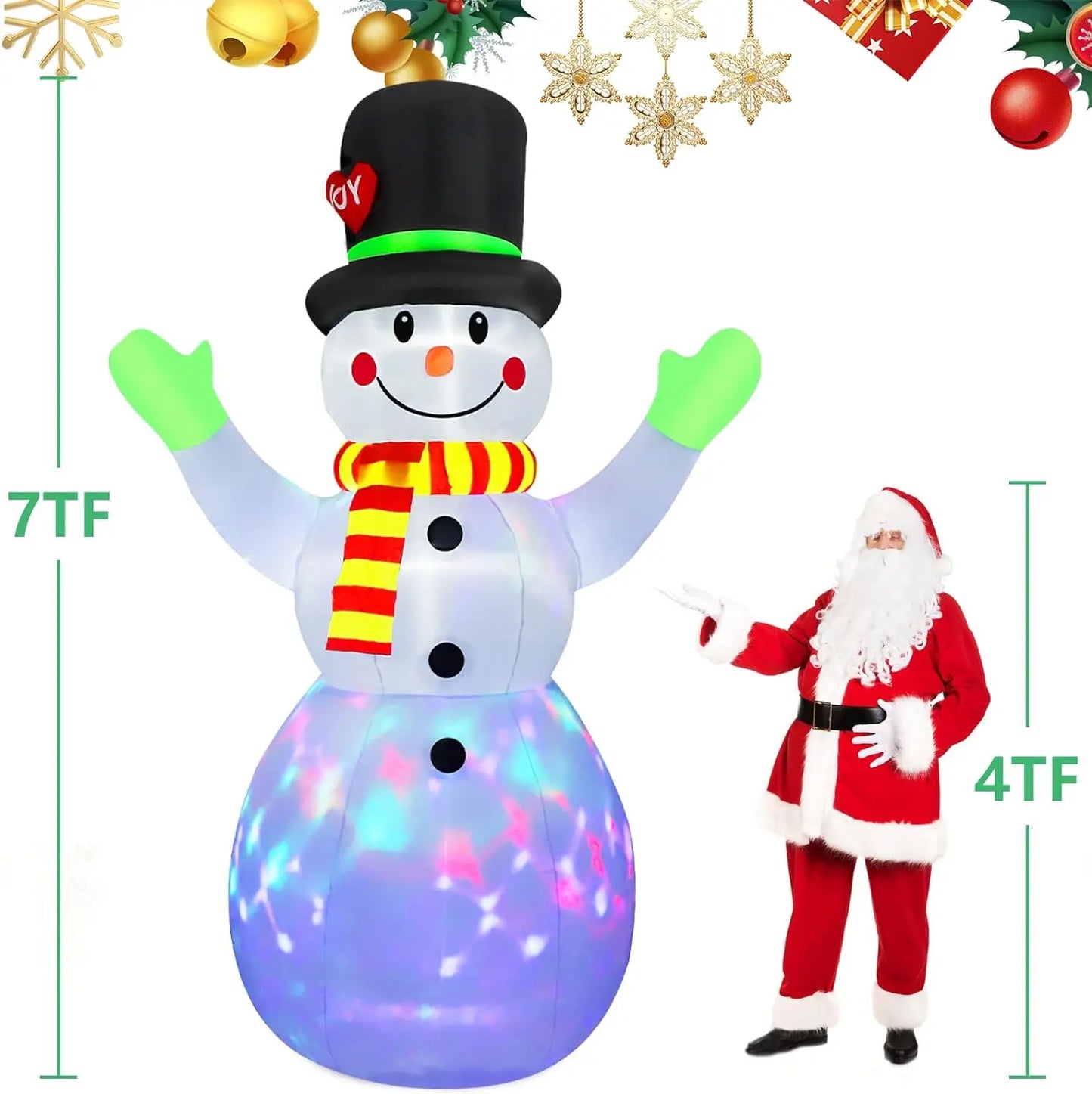 7-foot Christmas Inflatable Snowman