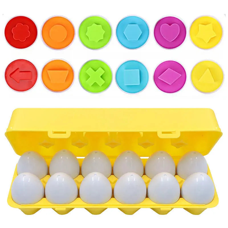 Montessori Learning Education Matching Eggs Toys For Children