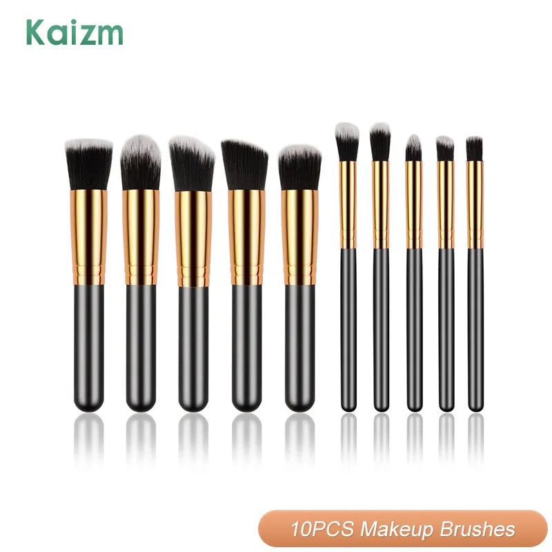 Kaizm Makeup Brushes Set 10pcs Cosmetic Brushes