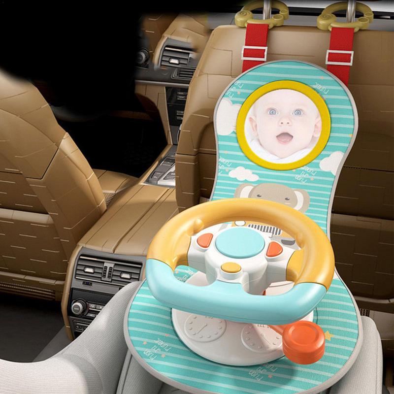 Simulation Steering Wheel Baby Car Seat Toy